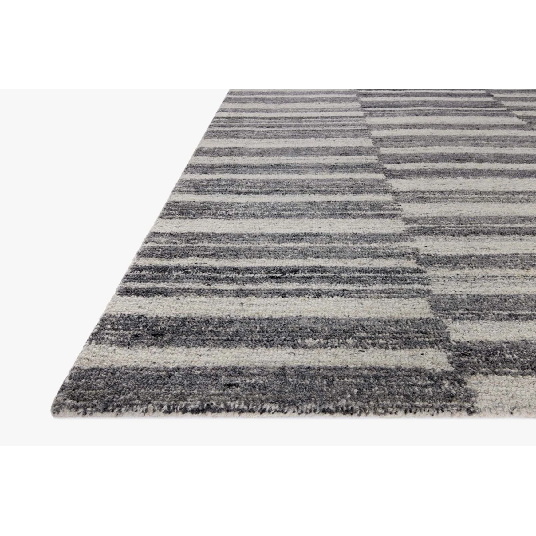 Rae Charcoal / Mist Rug | Magnolia Home by Joanna Gaines x Loloi - Image 4