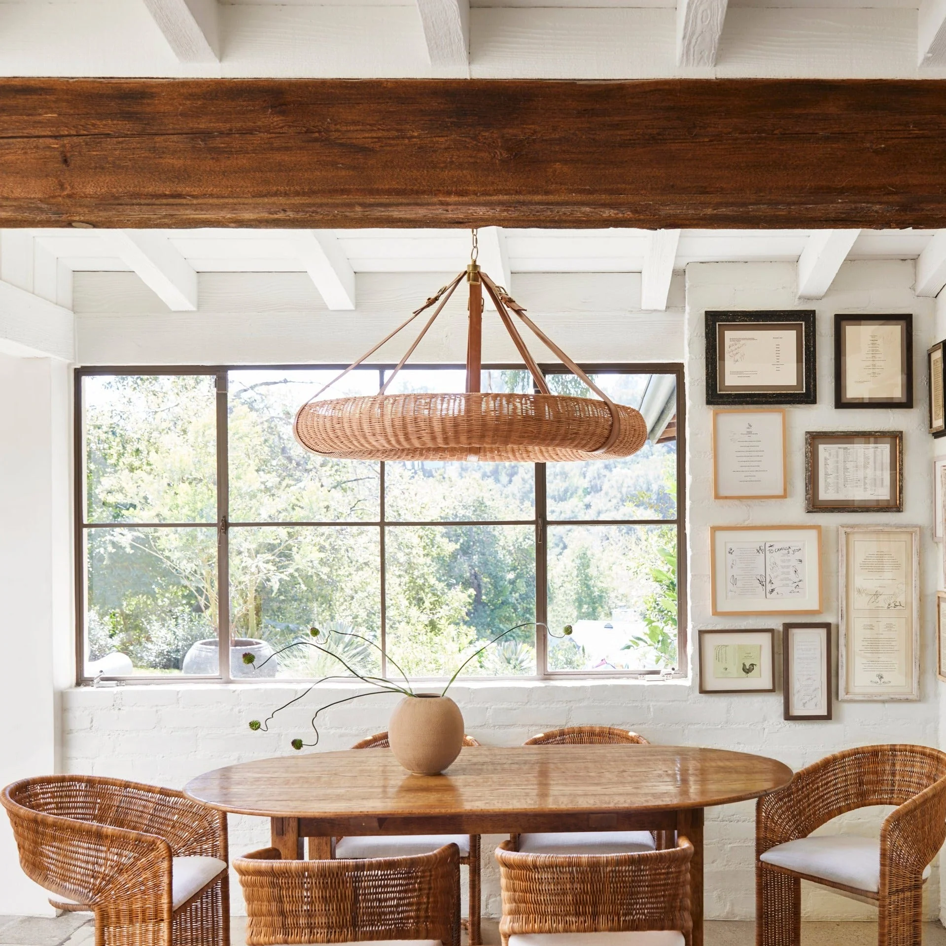 Pampas Rattan Halo Chandelier - Image 2