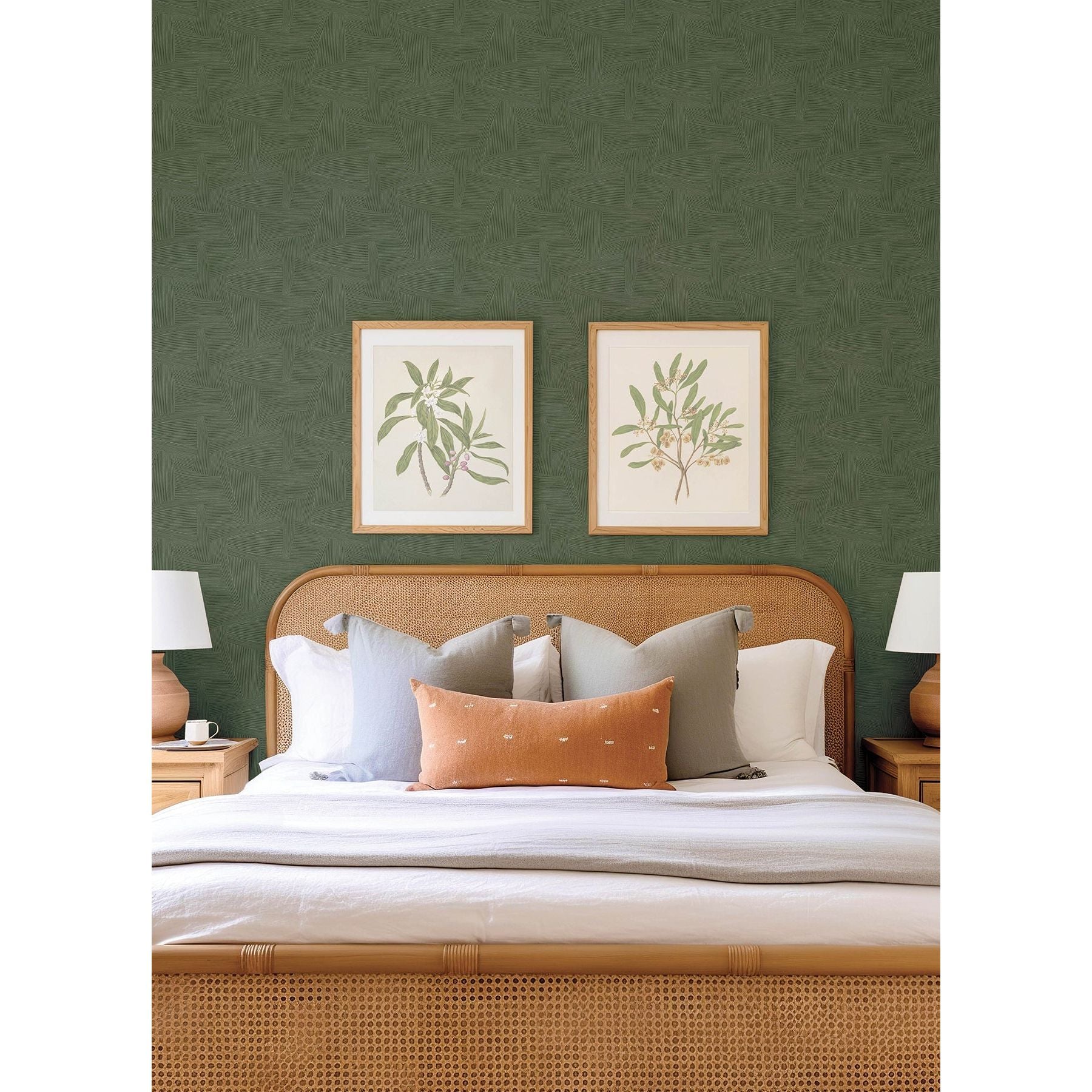 Reid Woven Geometric Wallpaper - Image 2
