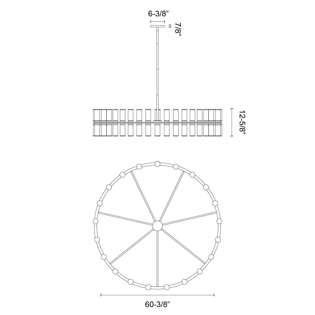Revolve 61-in Chandelier - Image 8