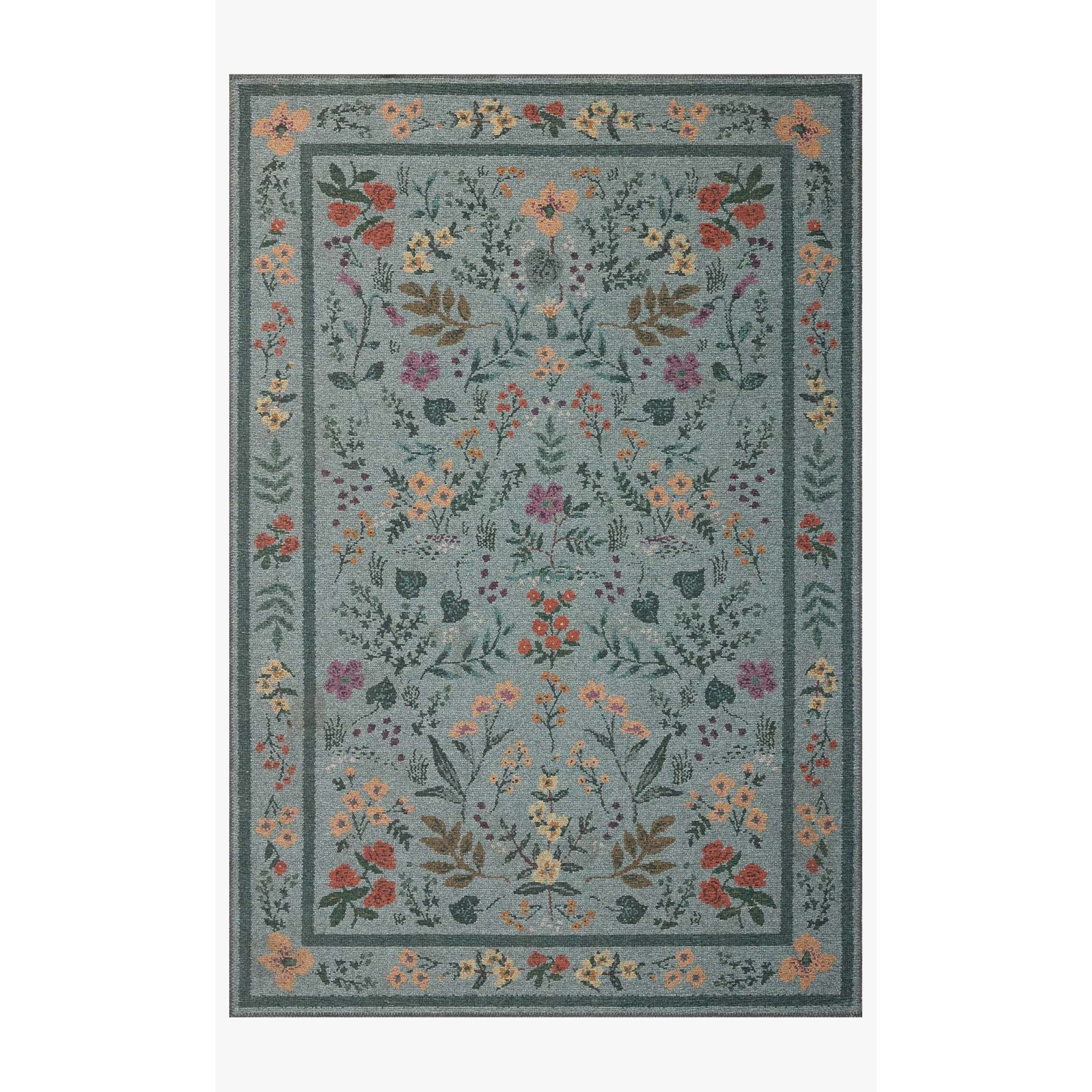 Rifle Paper Wildwood Sage Rug | Rifle Paper Co. x Loloi