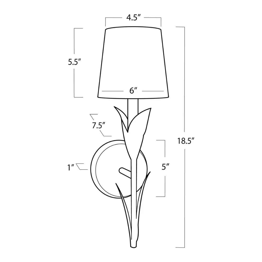 River Reed Sconce Single - Image 4