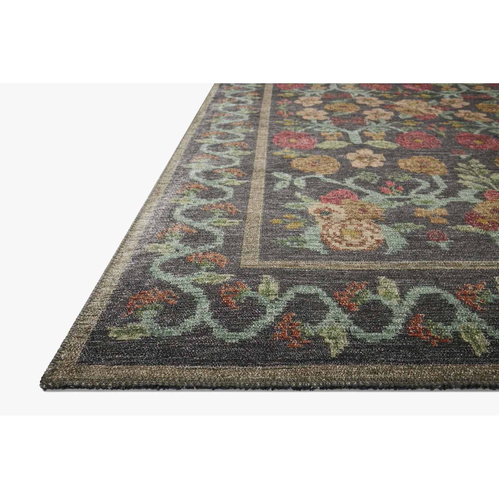 Rosa Black Rug | Rifle Paper Co. x Loloi - Image 5