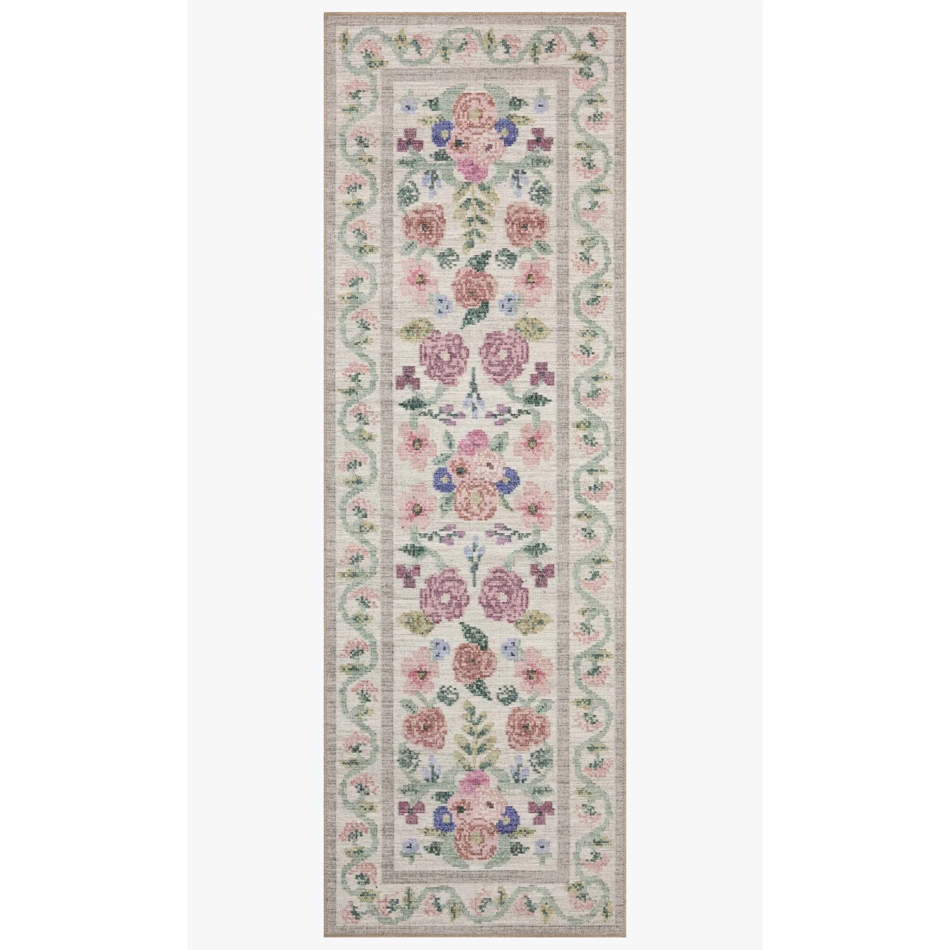 Rosa Ivory Rug | Rifle Paper Co. x Loloi - Image 6