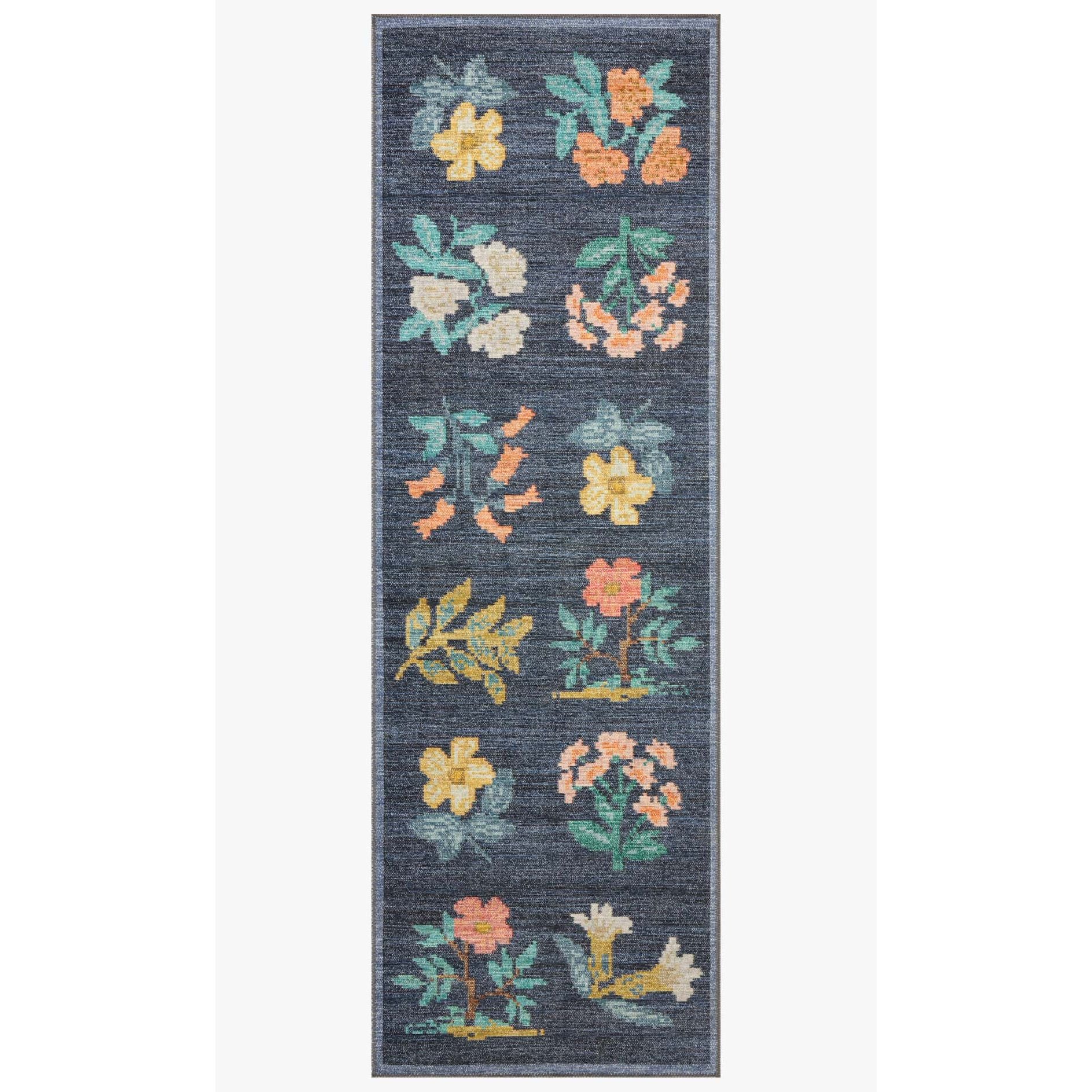 Rosa Navy Rug | Rifle Paper Co. x Loloi - Image 4