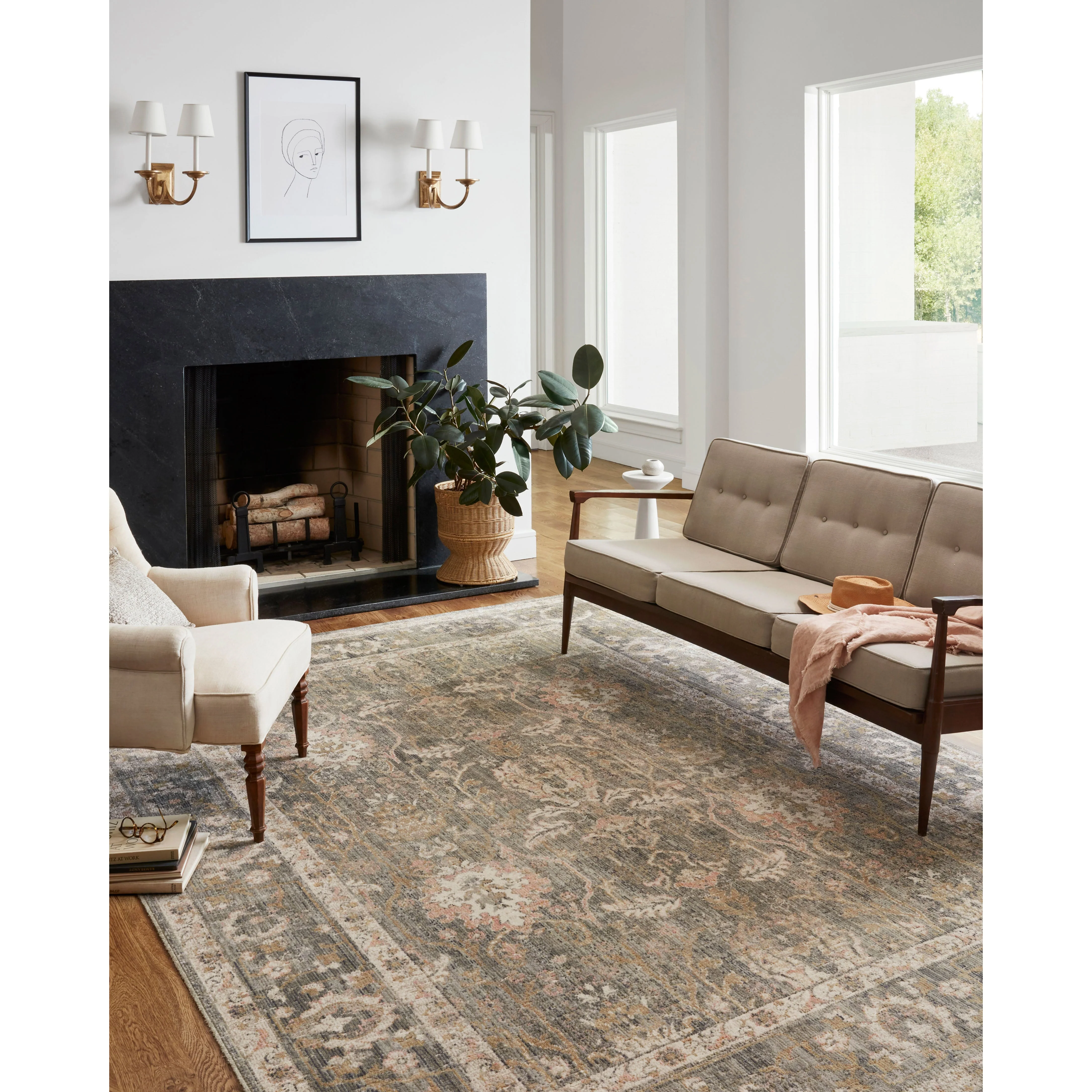 Rosemarie Sage / Blush Rug | Chris Loves Julia x Loloi - Image 5
