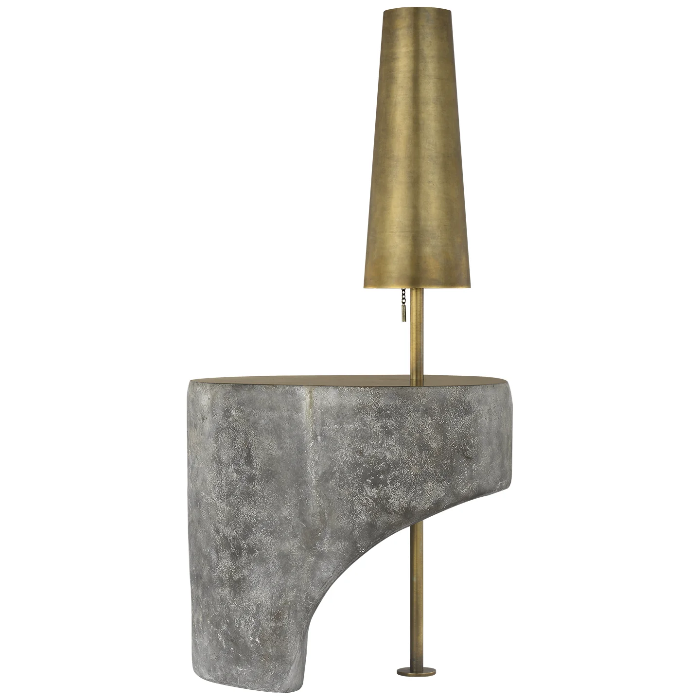Runia 49" Sculpted Side Table Floor Lamp - Image 3
