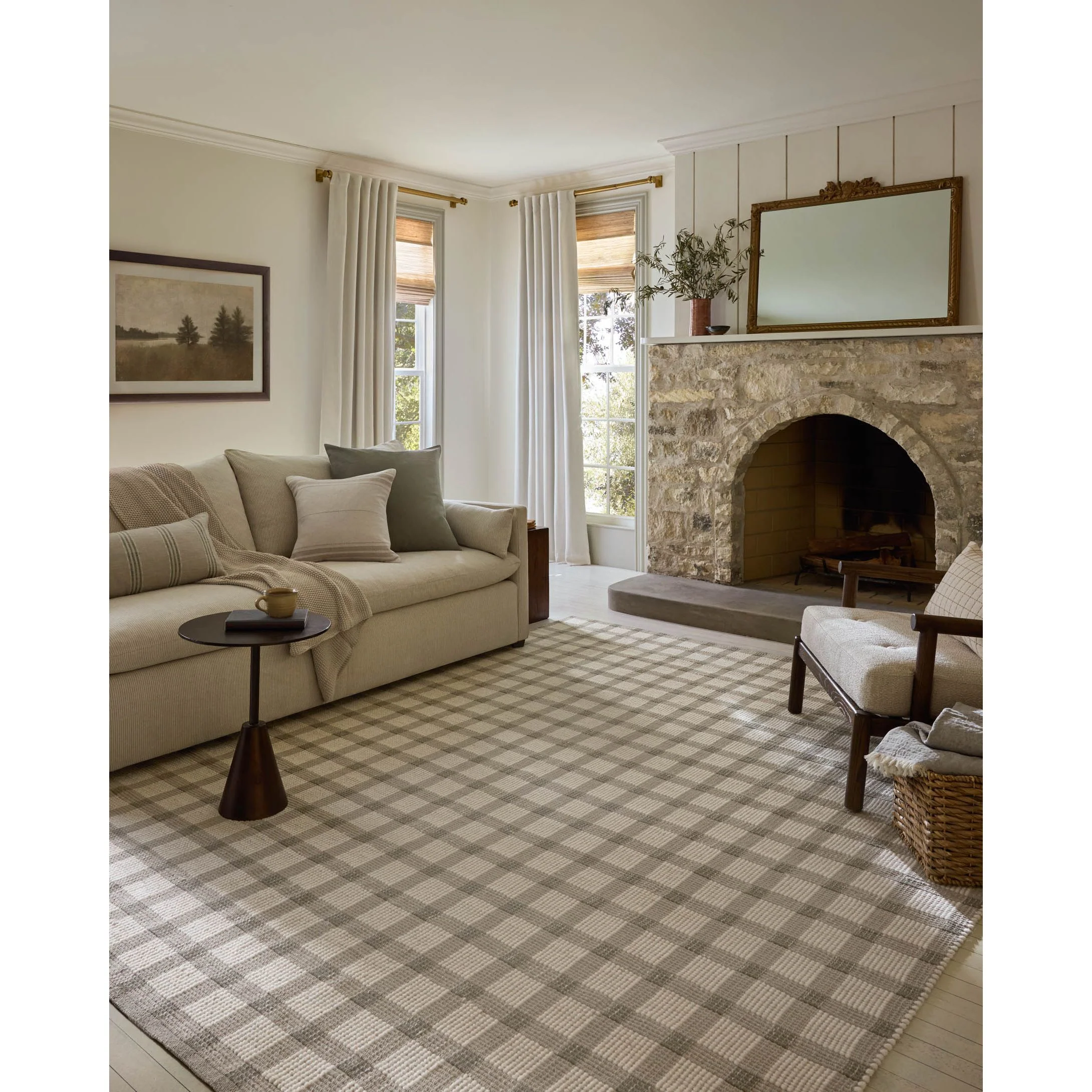 Ryder Stone / Ivory Rug | Magnolia Home by Joanna Gaines x Loloi - Image 3