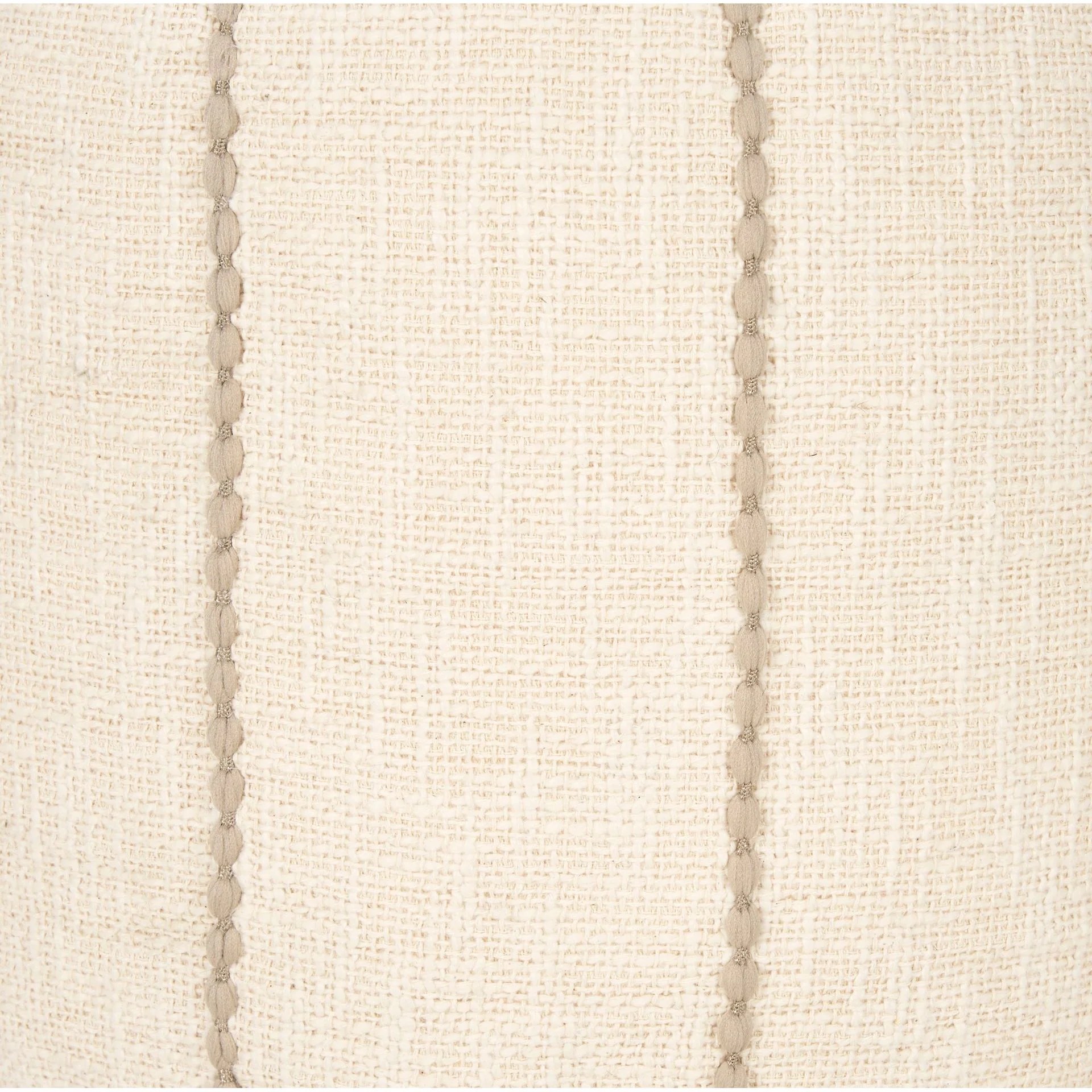 Sachi Beige w/ Stitching Pouf - Image 6