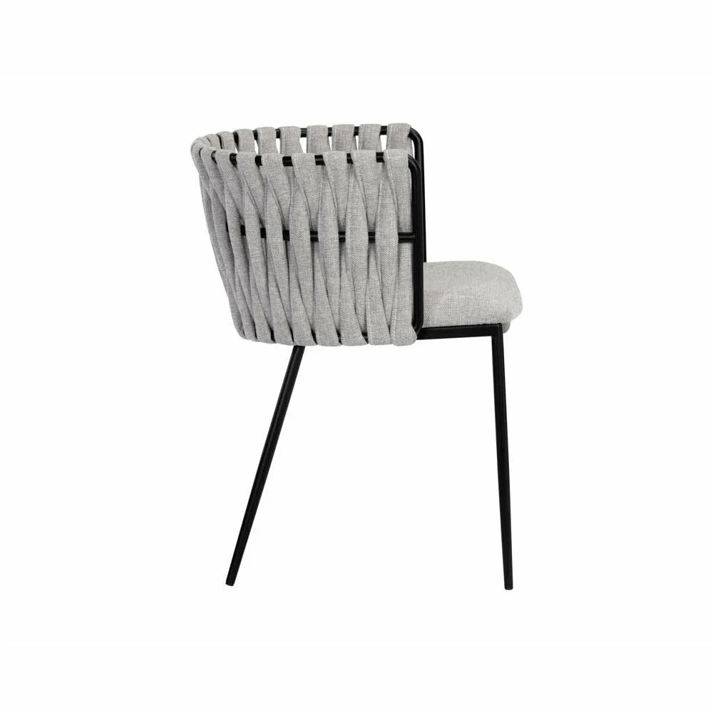 Sarai Dining Armchair - Belfast Heather Grey - Image 4