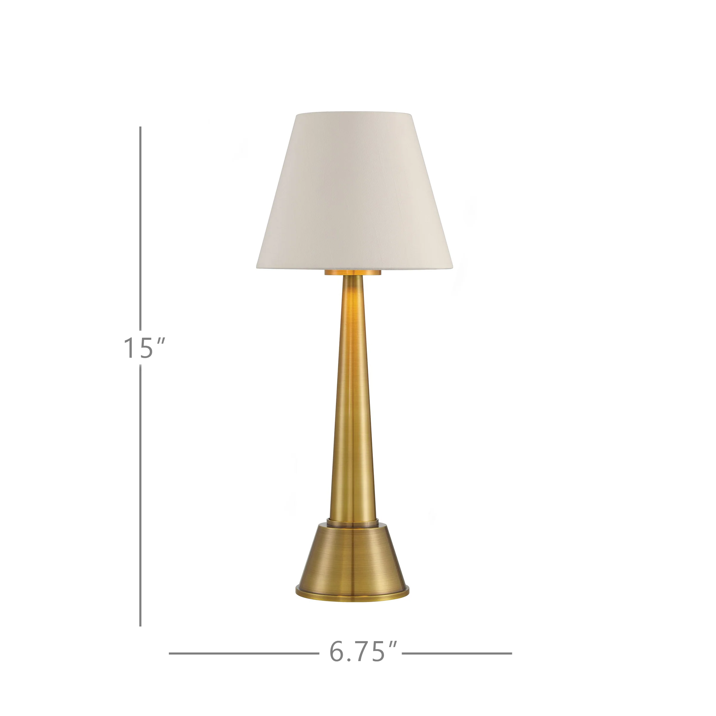 Saunter Brass Cordless Table Lamp - Image 8