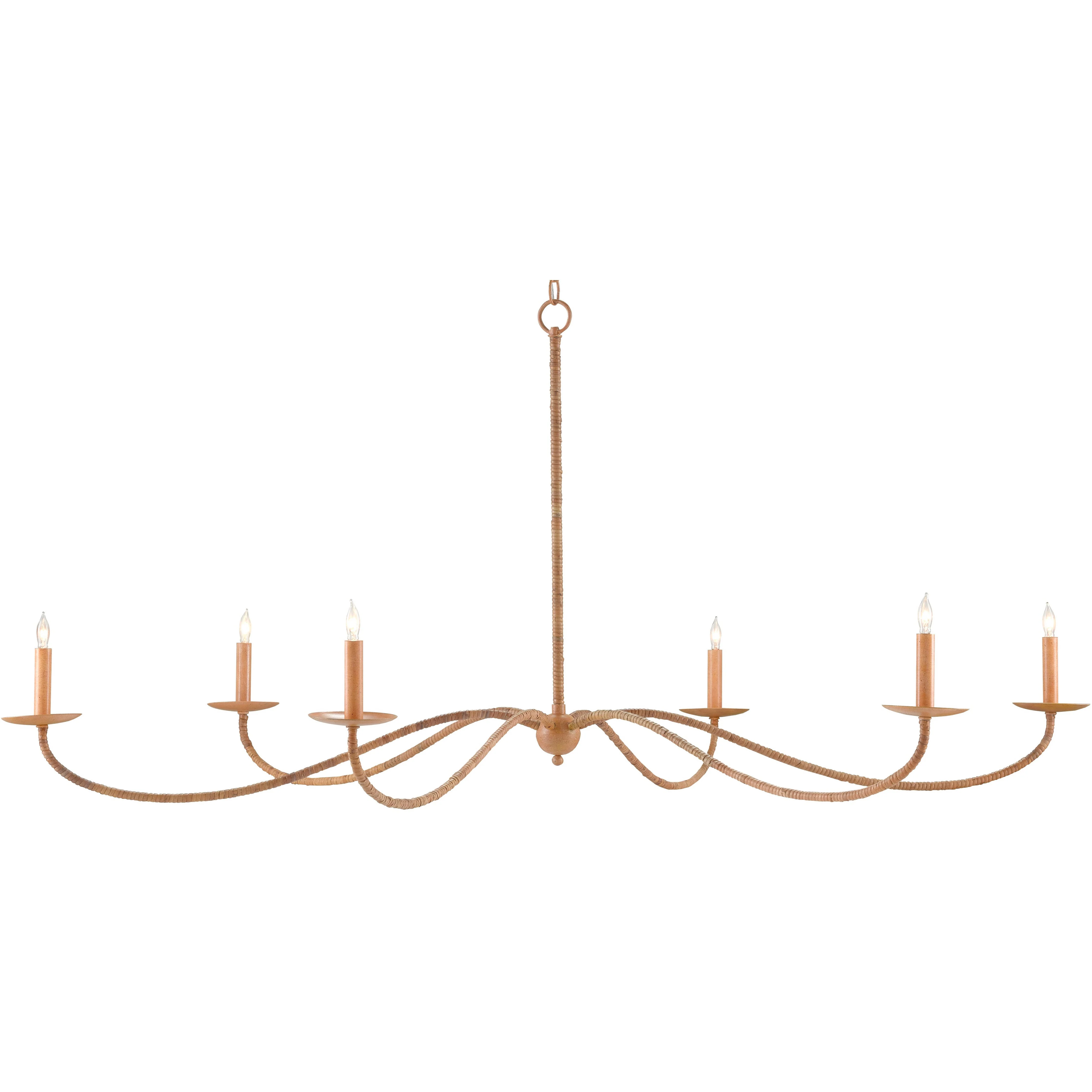 Saxon Rattan Chandelier - Image 6