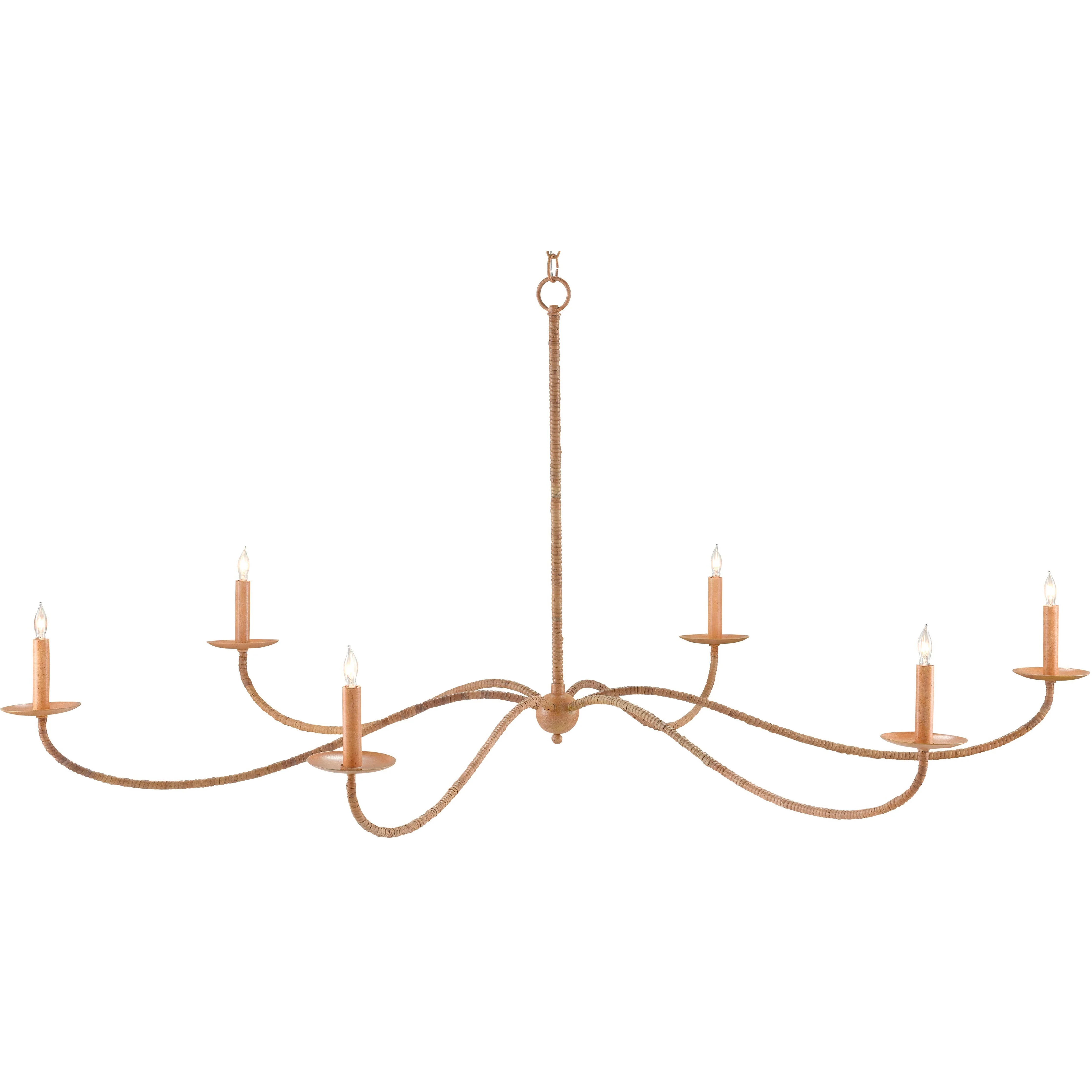 Saxon Rattan Chandelier - Image 7