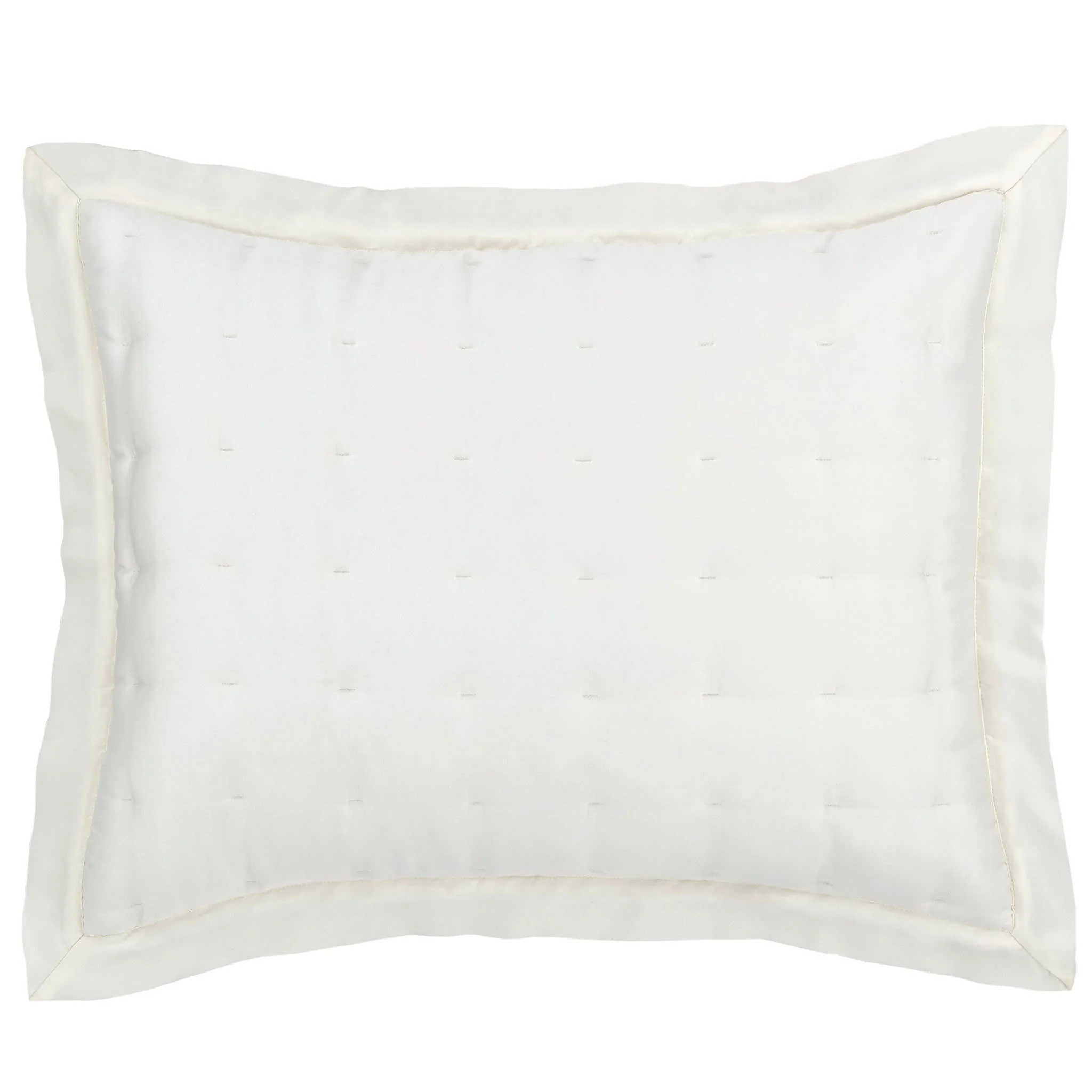 Silken Solid Puff Sham | Ivory - Image 3