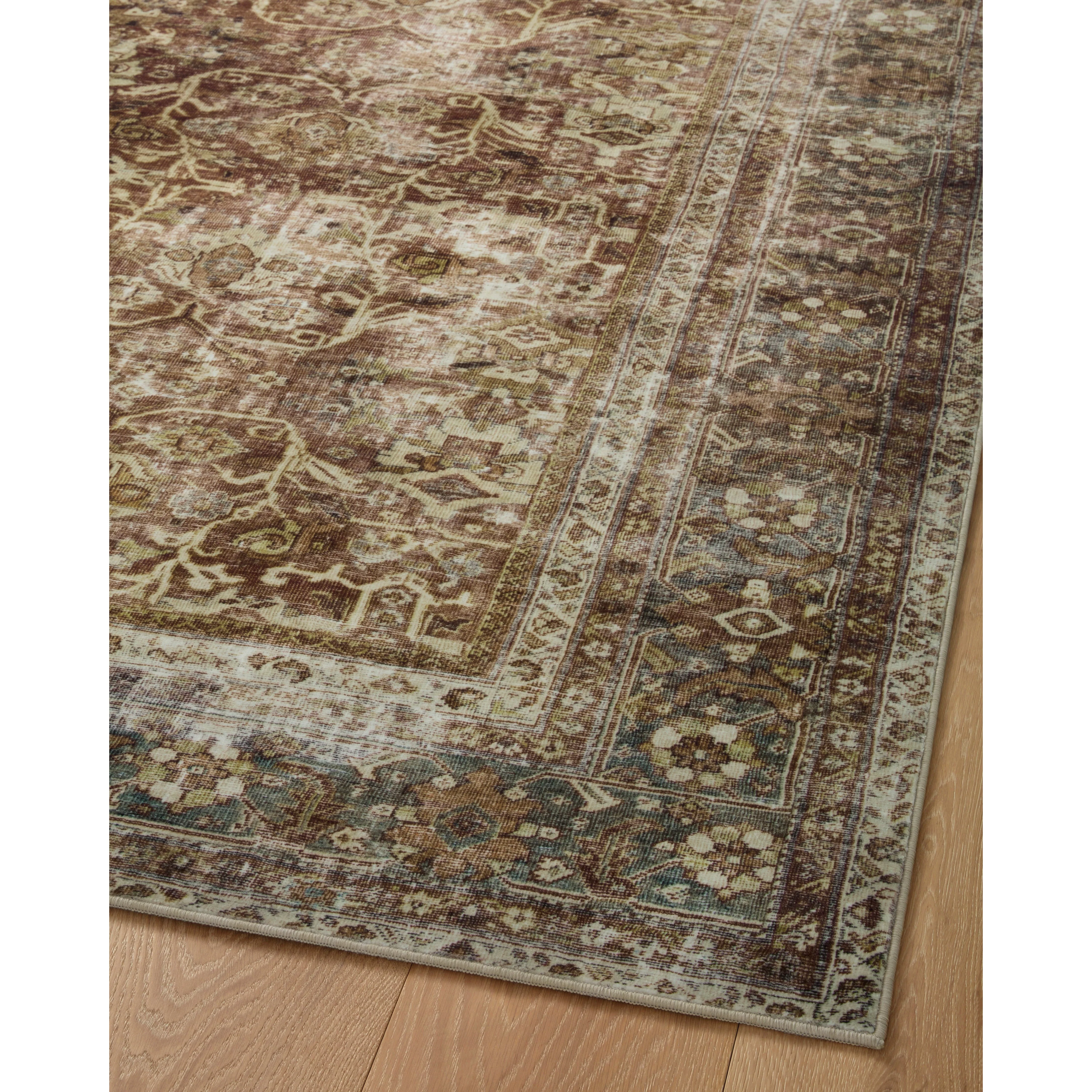 Sinclair Rust / Lagoon Rug | Magnolia Home by Joanna Gaines x Loloi - Image 9