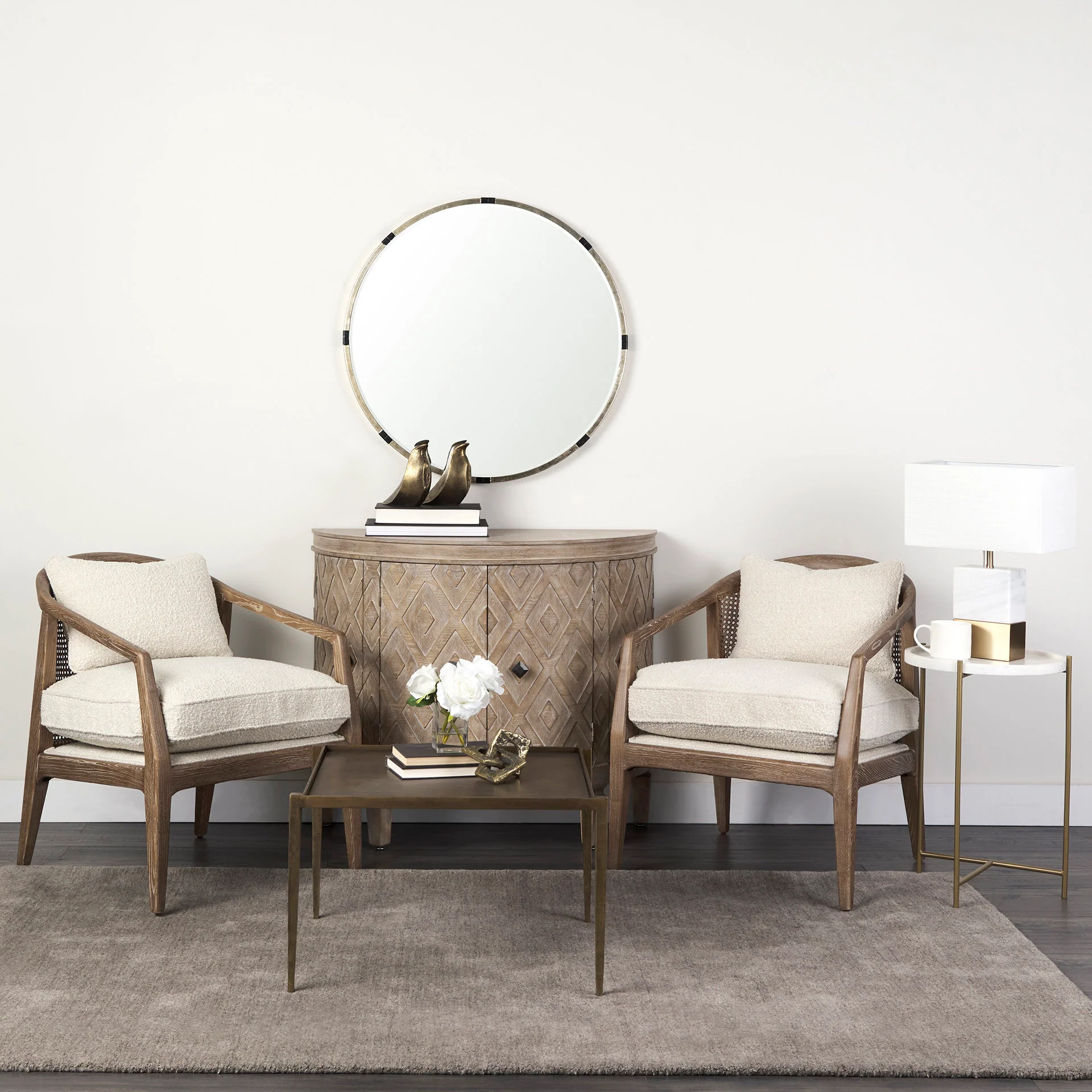 Starbuck Side Table | Gold/Marble - Image 3