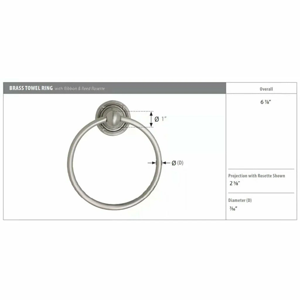 Traditional Brass Towel Ring - Image 5
