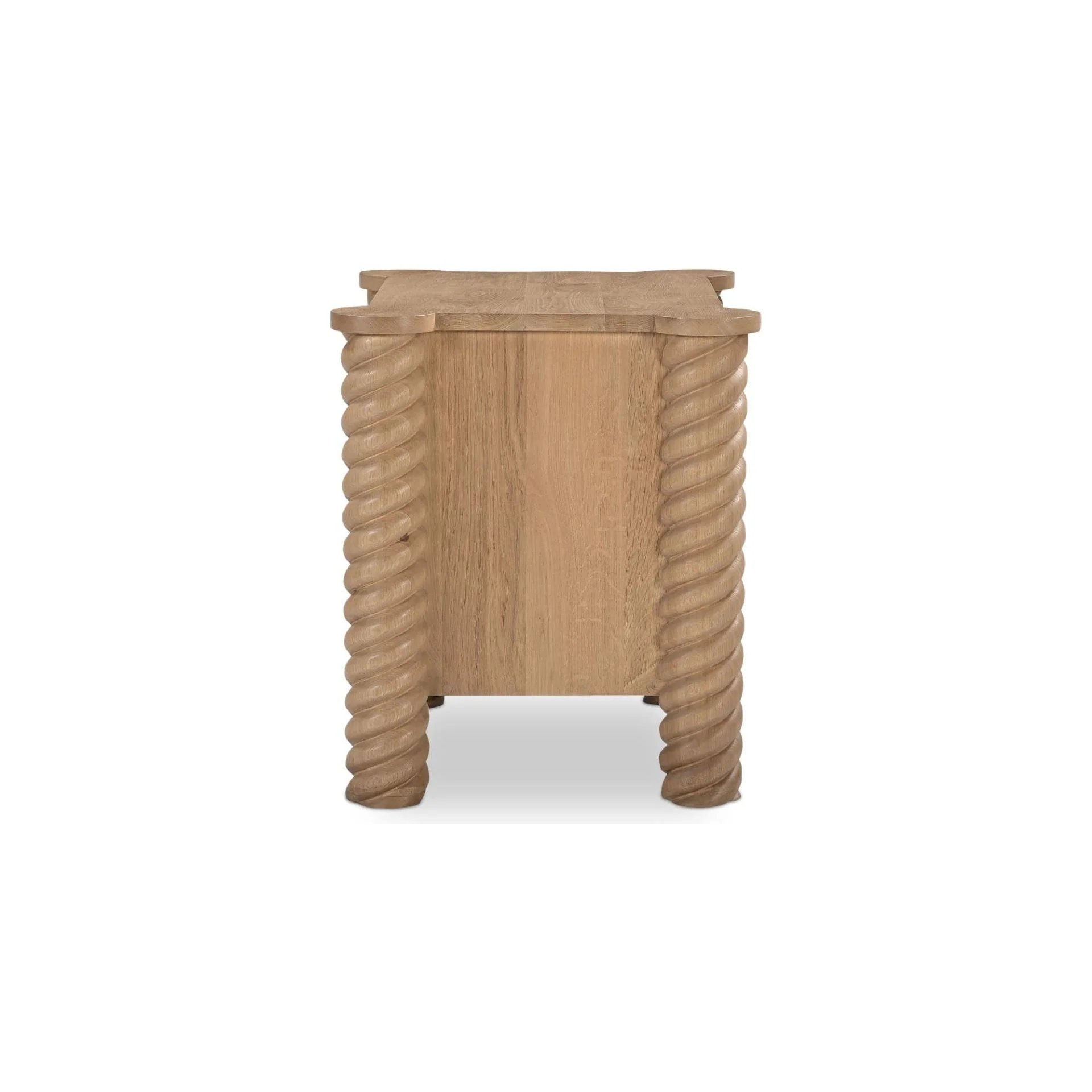 Treccia Oak 2 Drawer Nightstand - Image 6