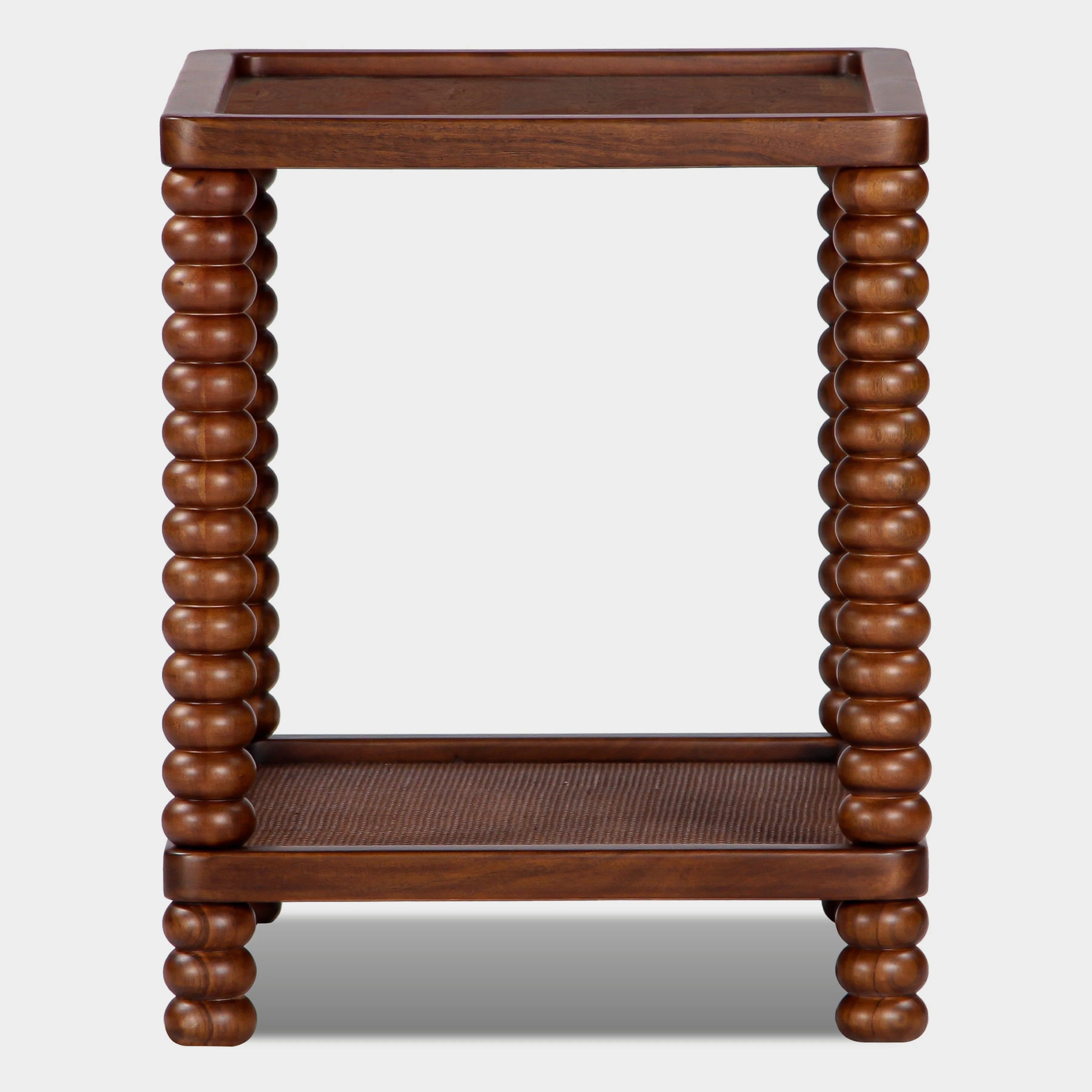 Twist Cane Solid Wood Side Table - Image 4