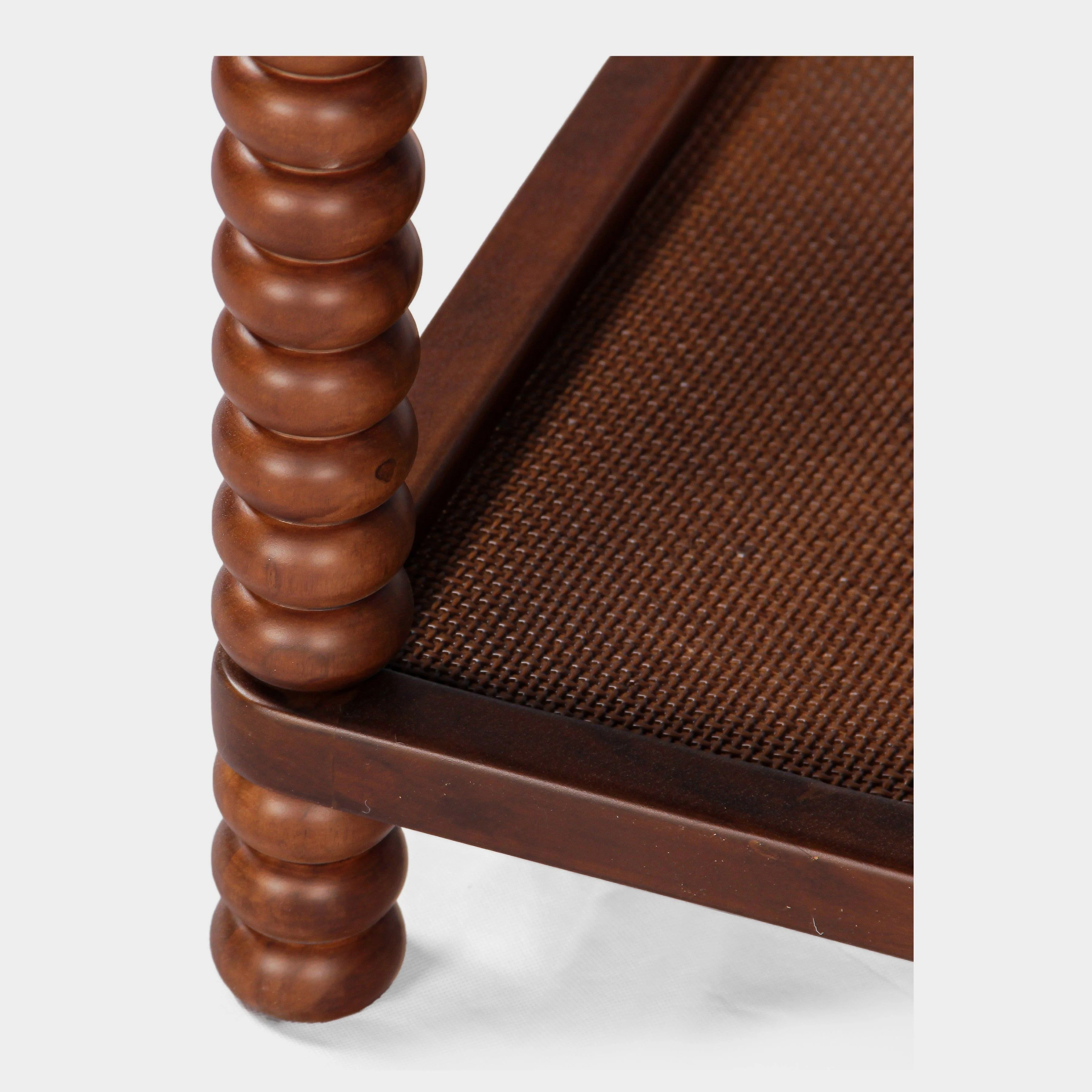 Twist Cane Solid Wood Side Table - Image 6