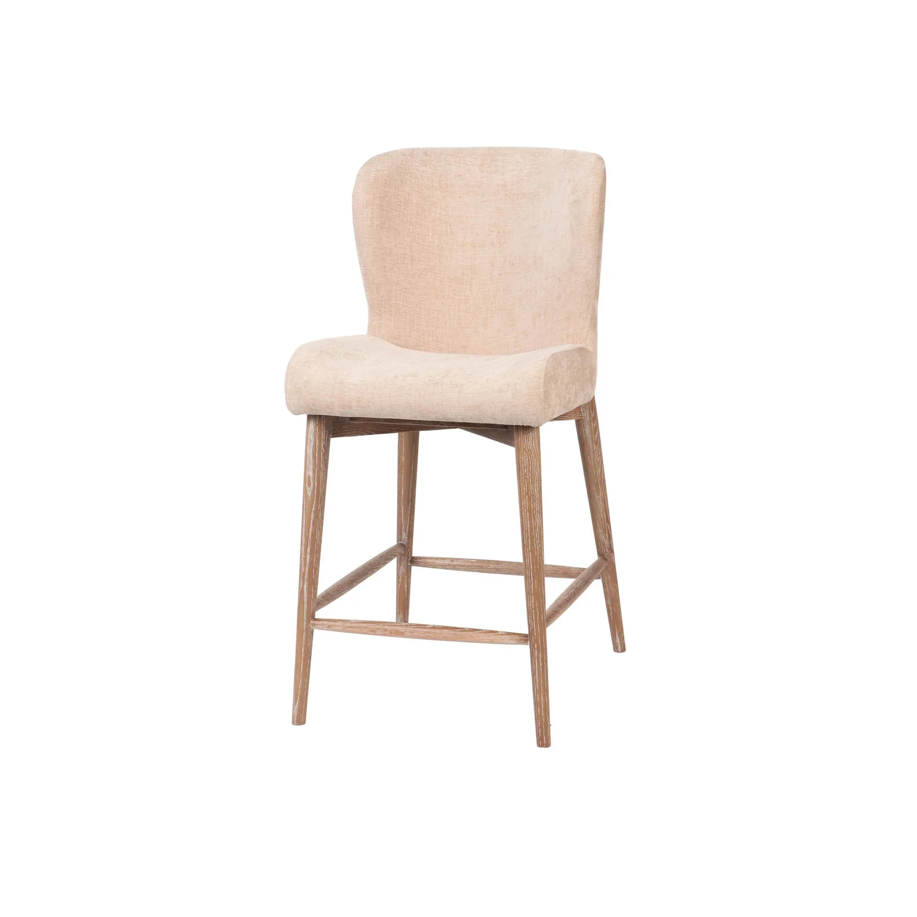 Uffizi Counter Stool - Champagne Chenille - Image 2