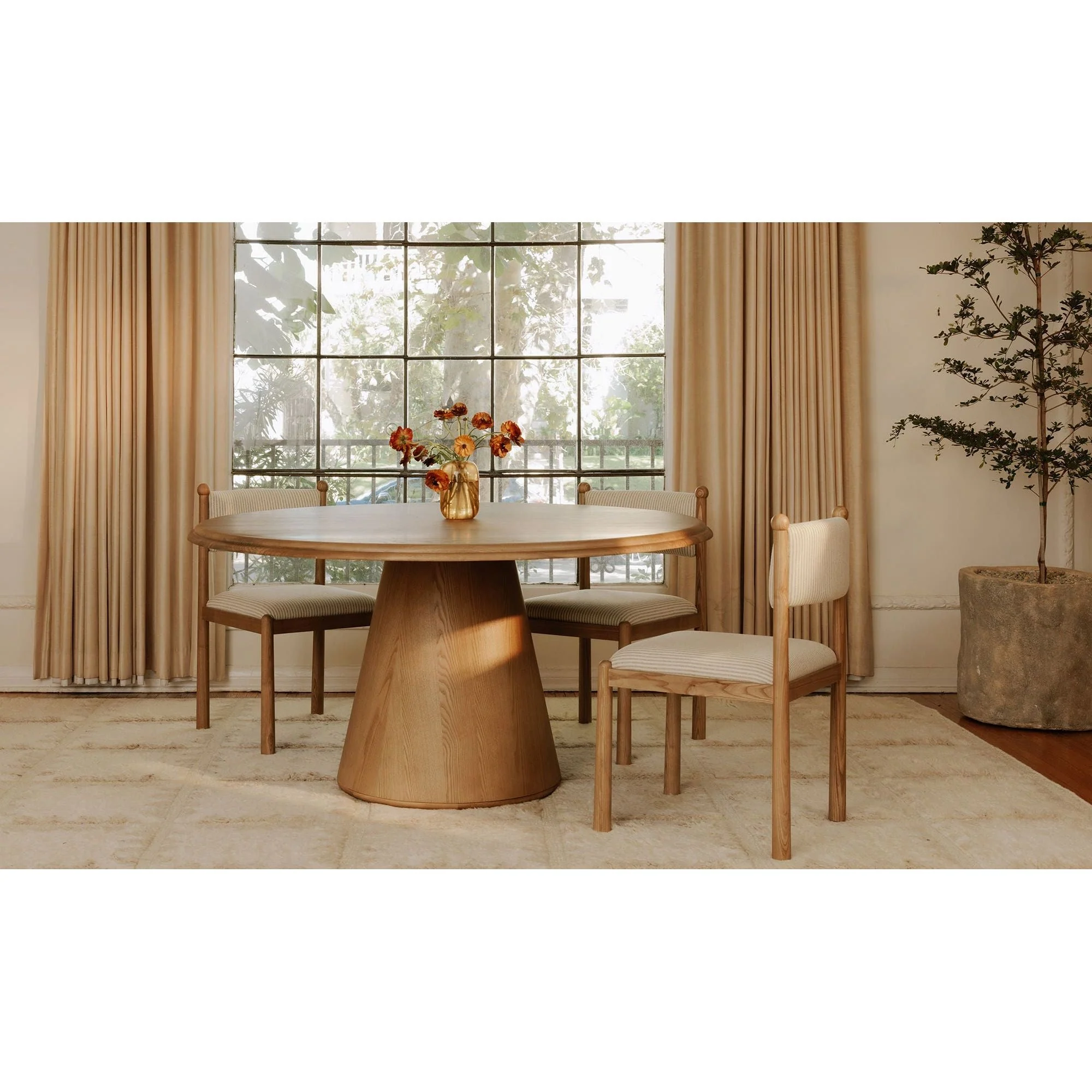 Villetta Stripe Dining Chair - Set Of Two - Image 2