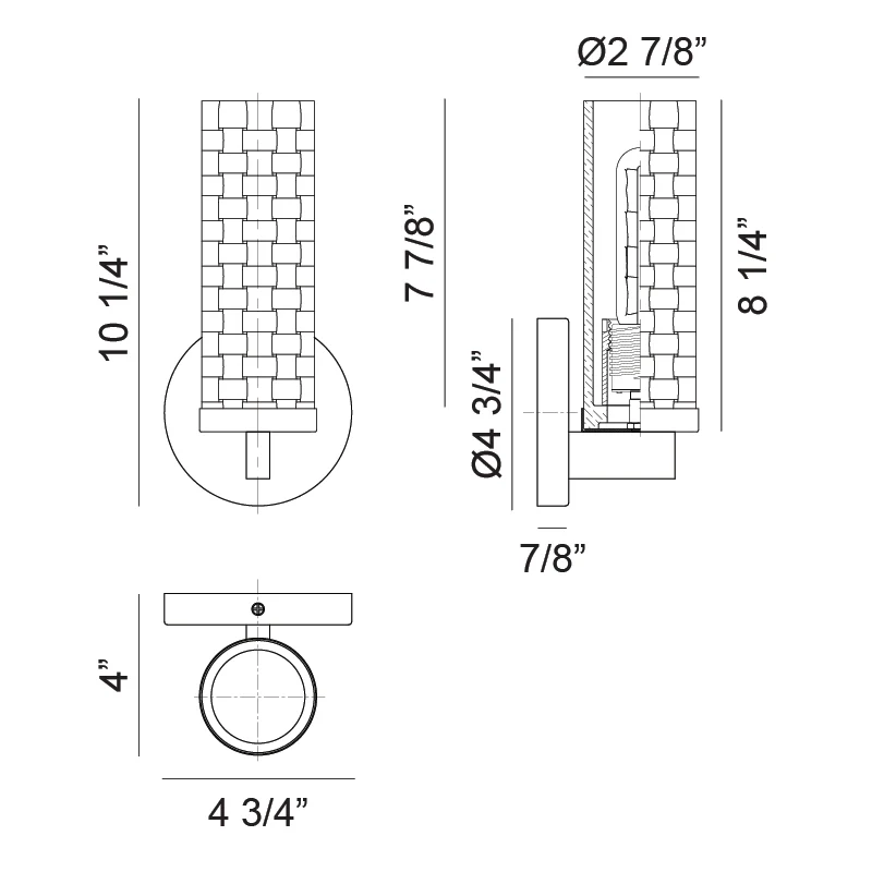 Weaver Wall Sconce - Image 4