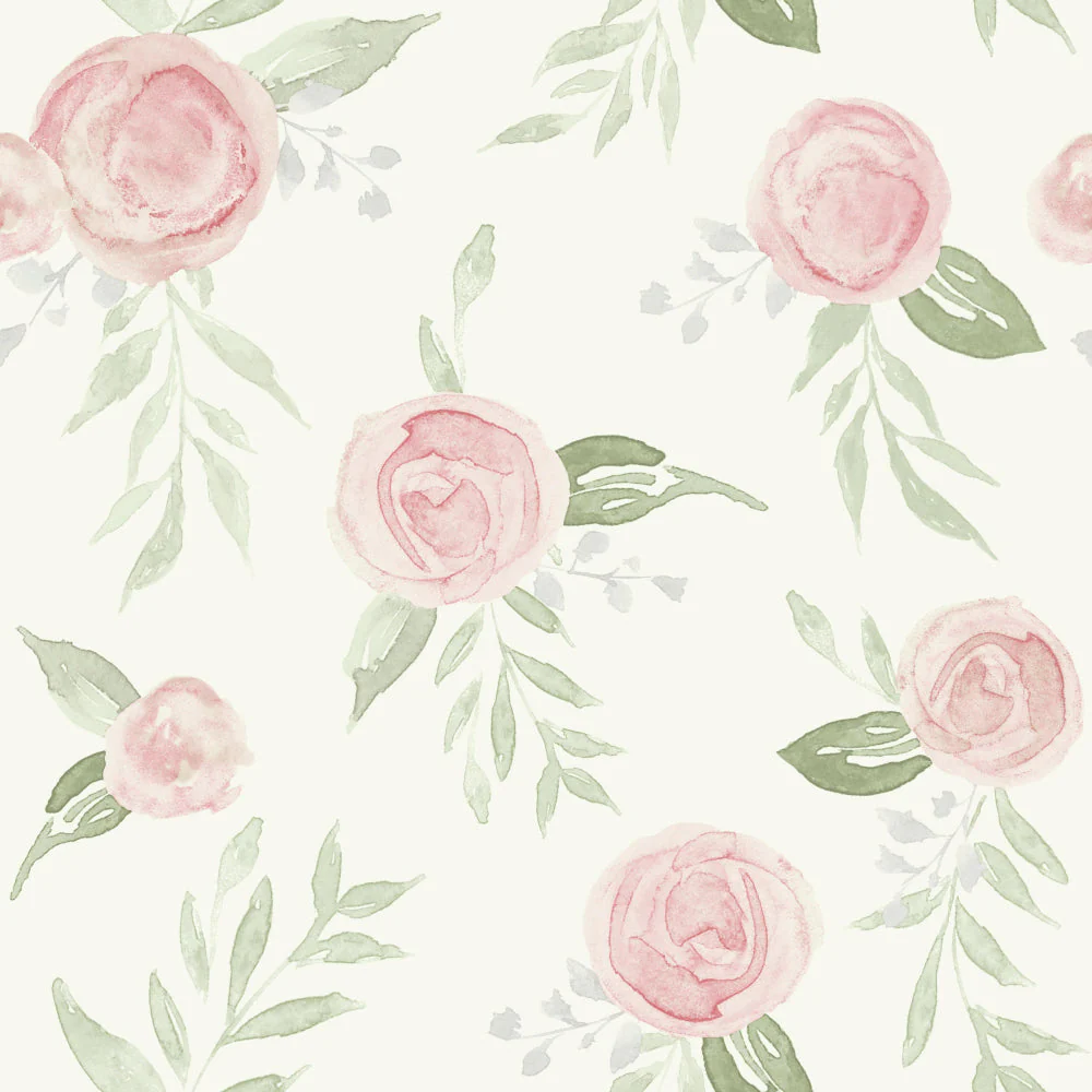 Watercolor Roses Wallpaper - Image 16