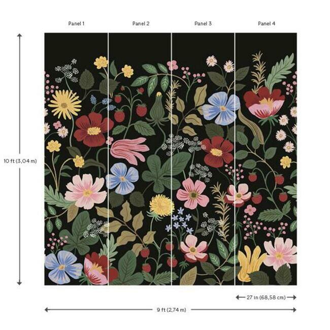 Strawberry Fields Premium Peel + Stick Wall Mural - Image 5
