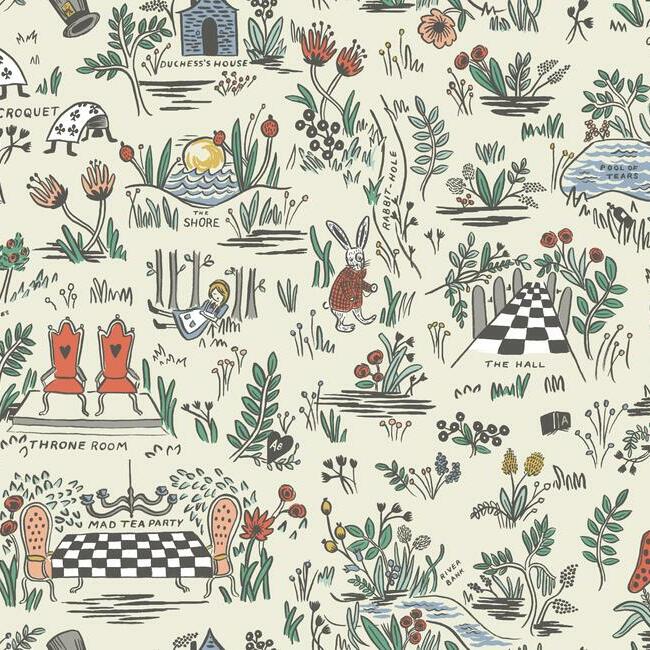 Wonderland Premium Peel + Stick Wallpaper