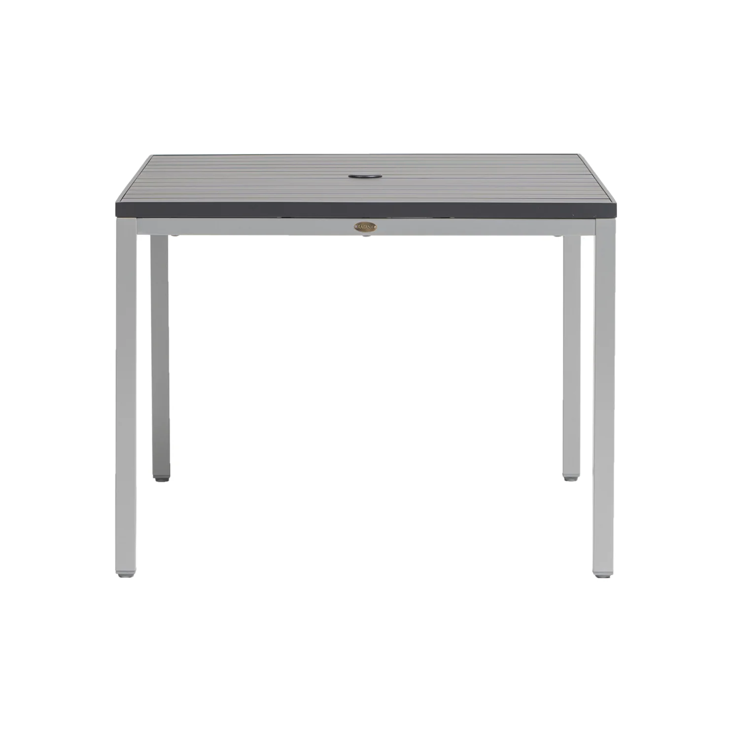 Zuni Square Dining Table With Aluminium Top & Umbrella Hole